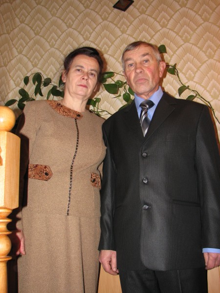 A middle-age couple: husband and wife, family.