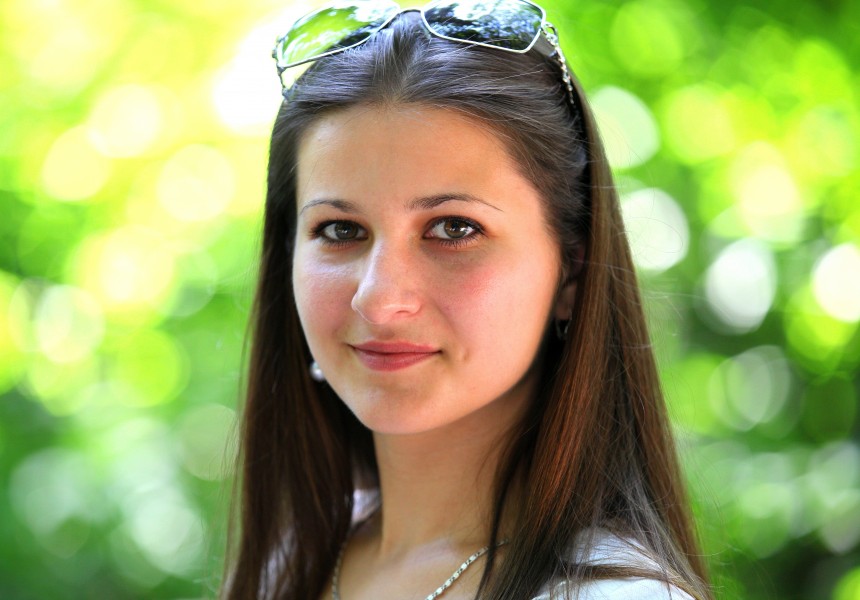 a headshot of a marvelously beautiful Catholic girl photographed in July 2013, picture 22/22