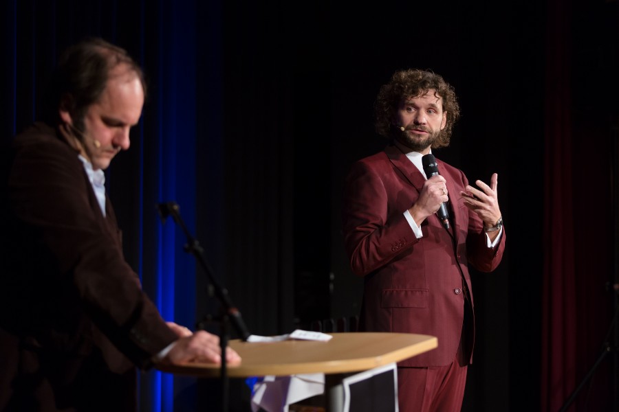 Österreichischer Kabarettpreis 2015 18 Martin Puntigam Matthias Egersdörfer