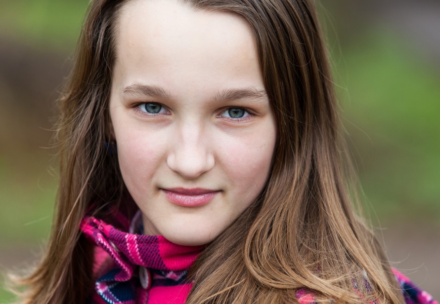 an amazingly beautiful Catholic 12-year-old girl photographed in April 2014, picture 18