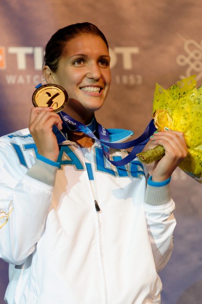 Arianna Errigo podium 2013 Fencing WCH FFS-IN t204702