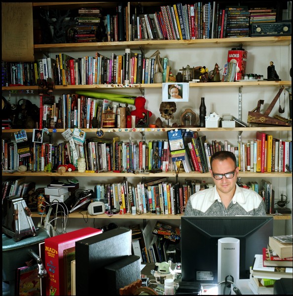 Cory Doctorw portrait by Jonathan Worth 1