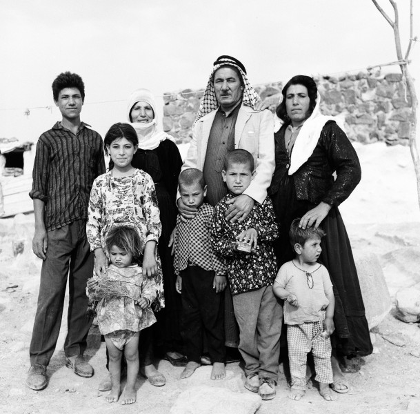Eine Familie in der Oase Al-Azrak in Dschebel ad-Duruz