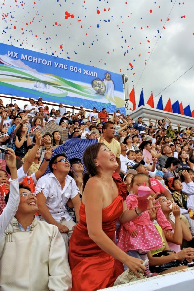 Festiwal Naadam na stadionie narodowym w Ułan Bator 32