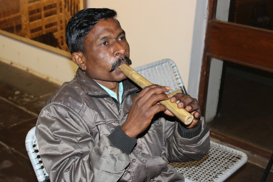 Flute Playing Rathava Community Men Gujrat