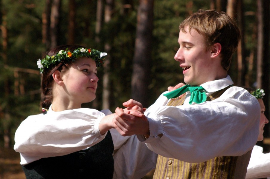 Folk dancers 2, Riga, Latvia, April 06