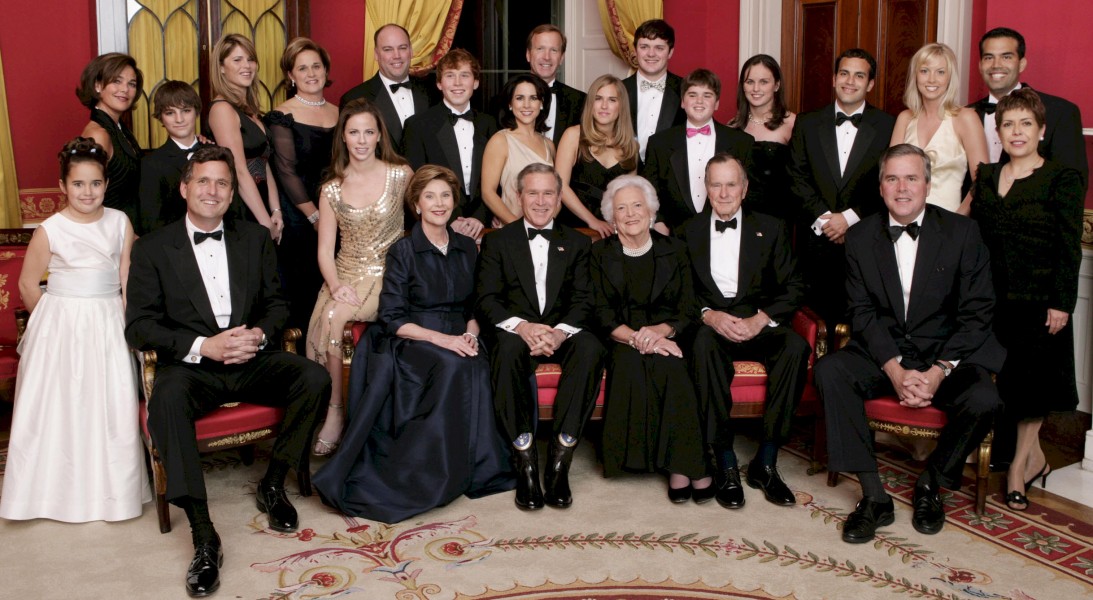 George W. Bush and family