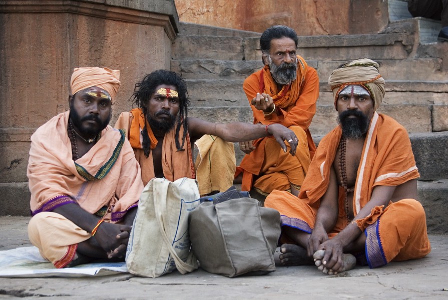 India - Varanasi Sadhus - 1276