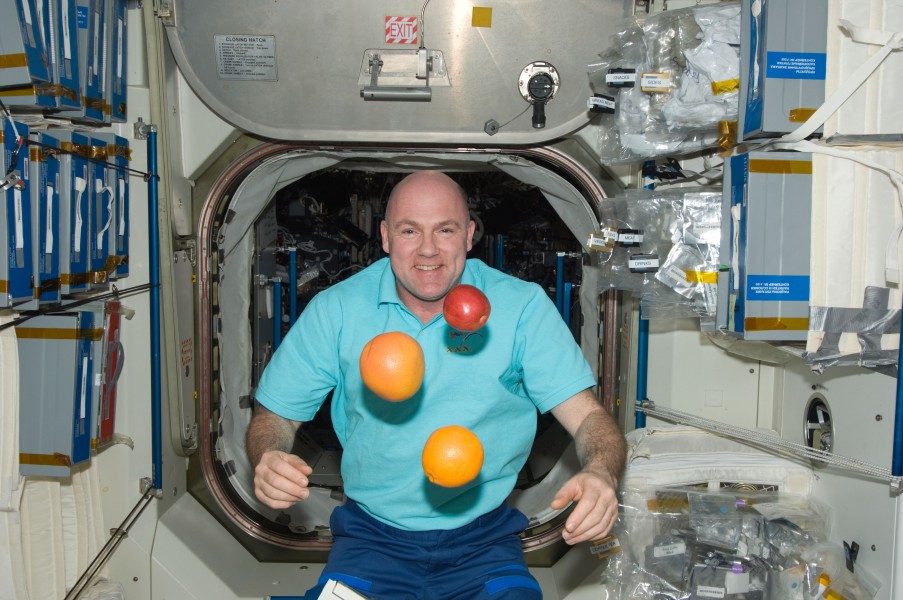 ISS-30 Andre Kuipers in the Unity node