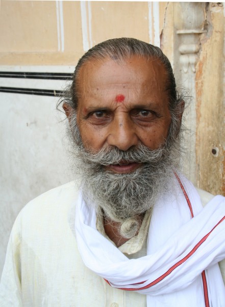 Man with a beard, Jaipur, Rajasthan, India