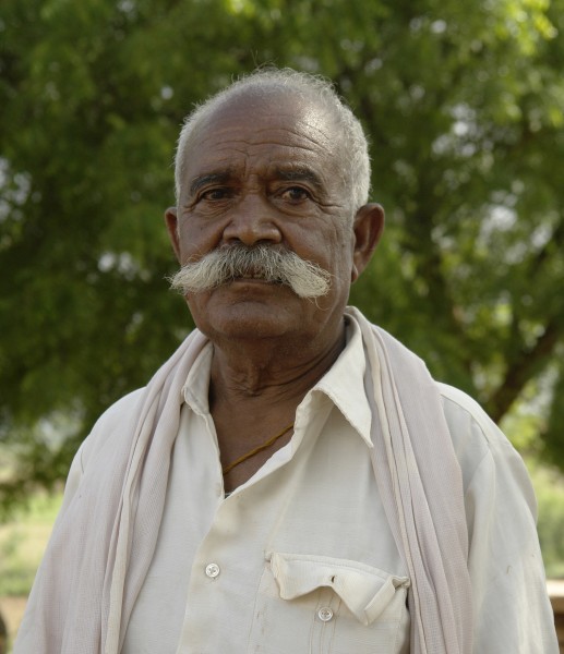Man with a moustache, Chambal, India