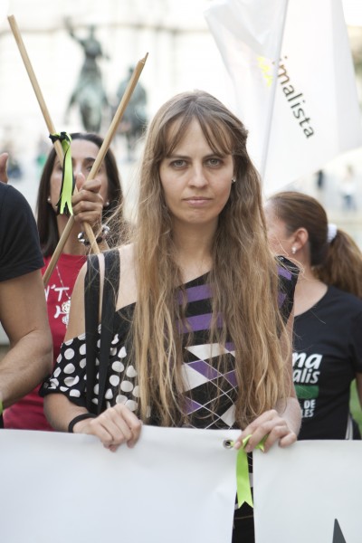 Manifestación contra el Toro de la Vega. Rompe una Lanza 2014 (80)