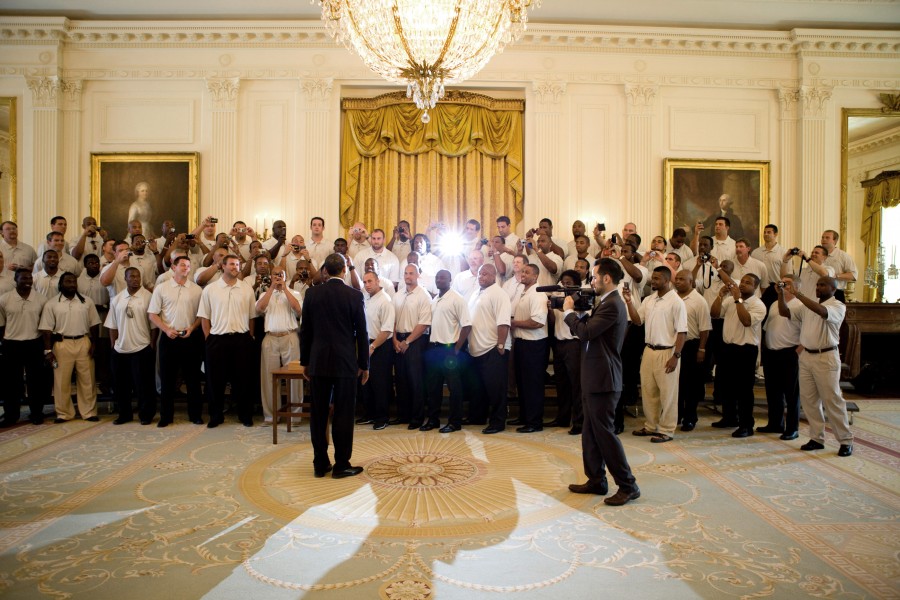 Obama Meets the Steelers 2009