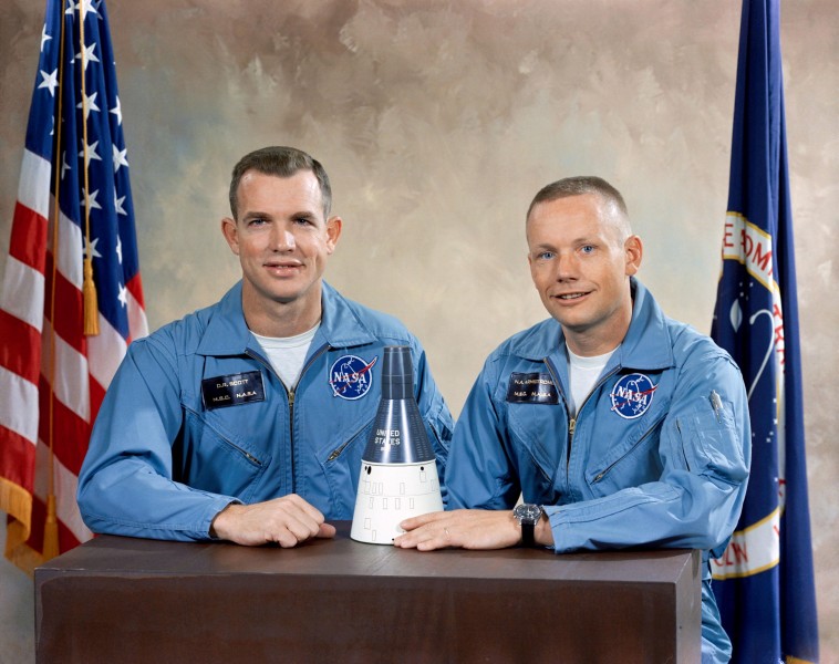 Portrait of the Gemini 8 prime crew
