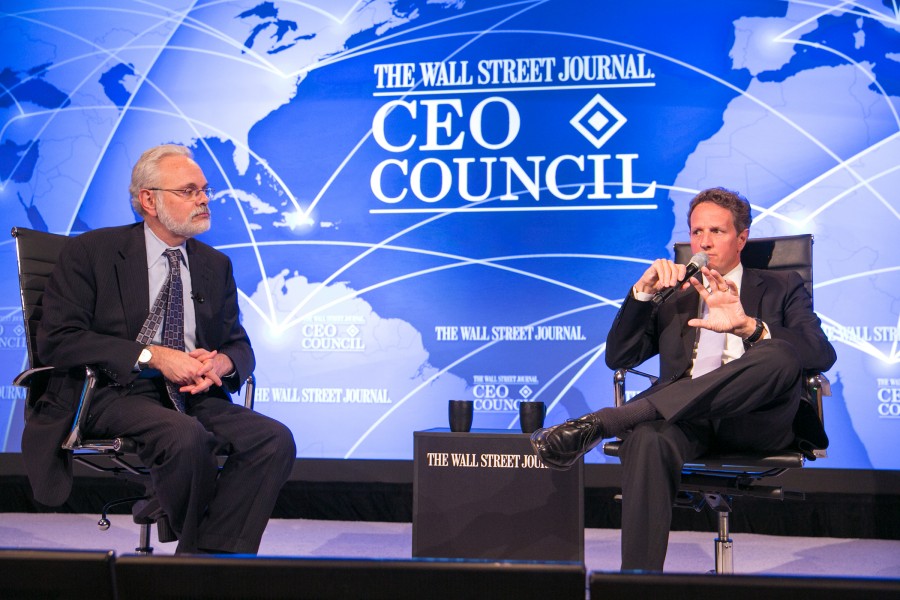 Secretary Geithner interviewed at the Wall Street Journal CEO Council (8188772180)