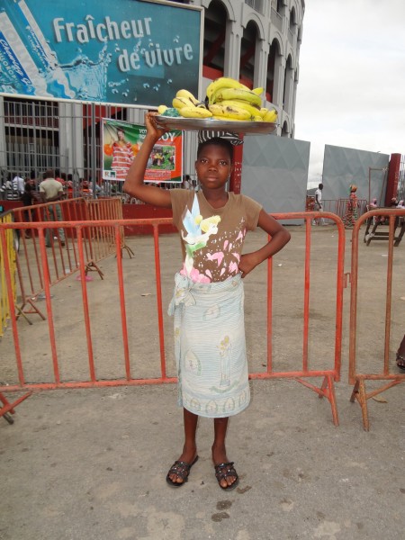 Selling Banana in Abidjan in Côte d'Ivoire (2)