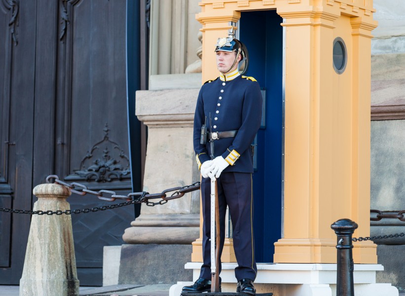 a royal palace guard in Stockholm city, Sweden, June 2014, picture 10