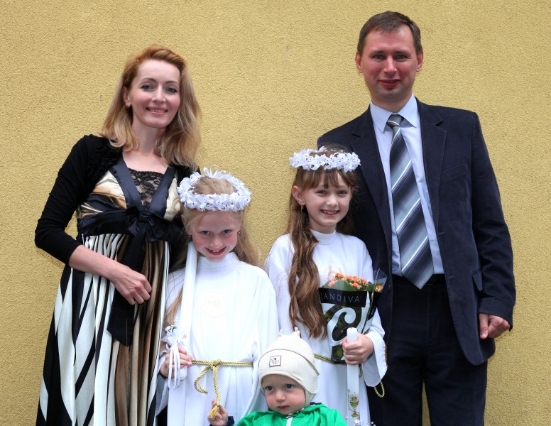 the first Holy Communion for children in May 2013, picture 5 out of 5
