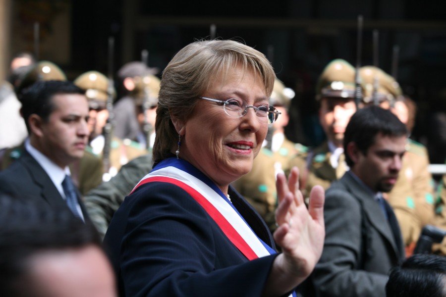 The President of Chile, Verónica Michelle Bachelet Jeria