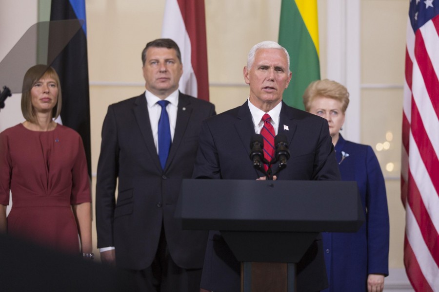 Vice President Pence and Baltic Presidents