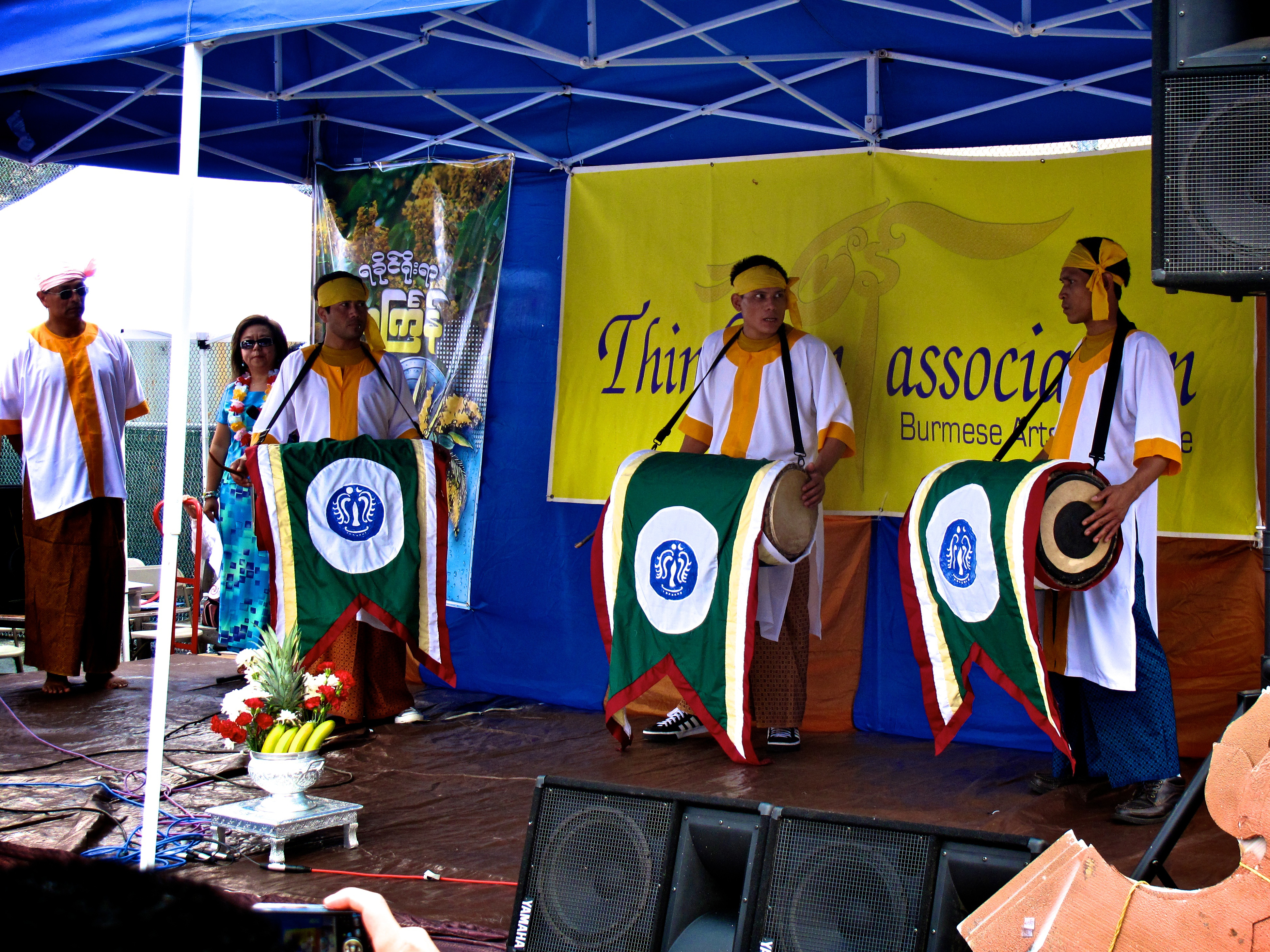 Rakhine drummers at Thingyan, New York City