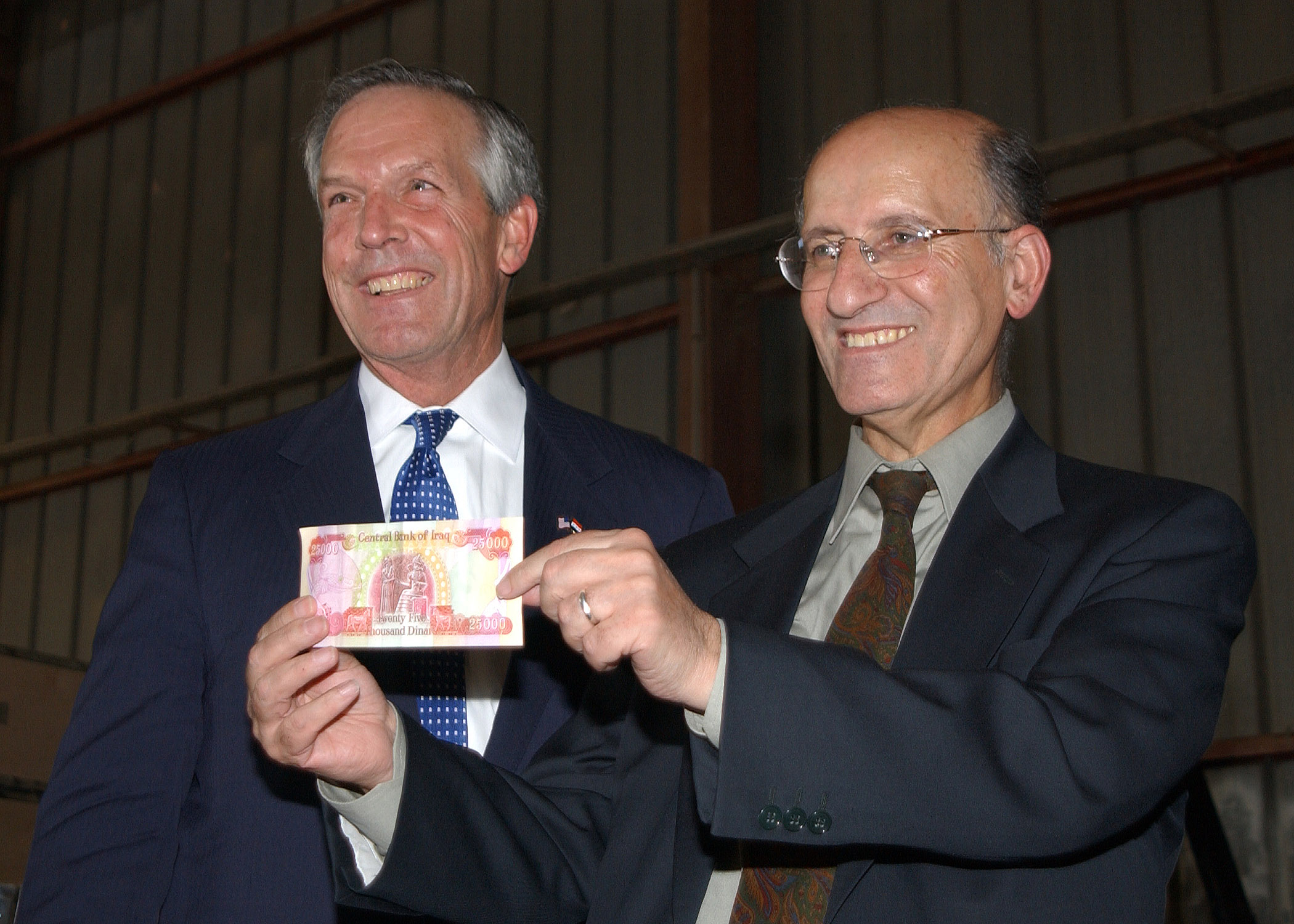 Sinan Al-Shibibi with Don Evans