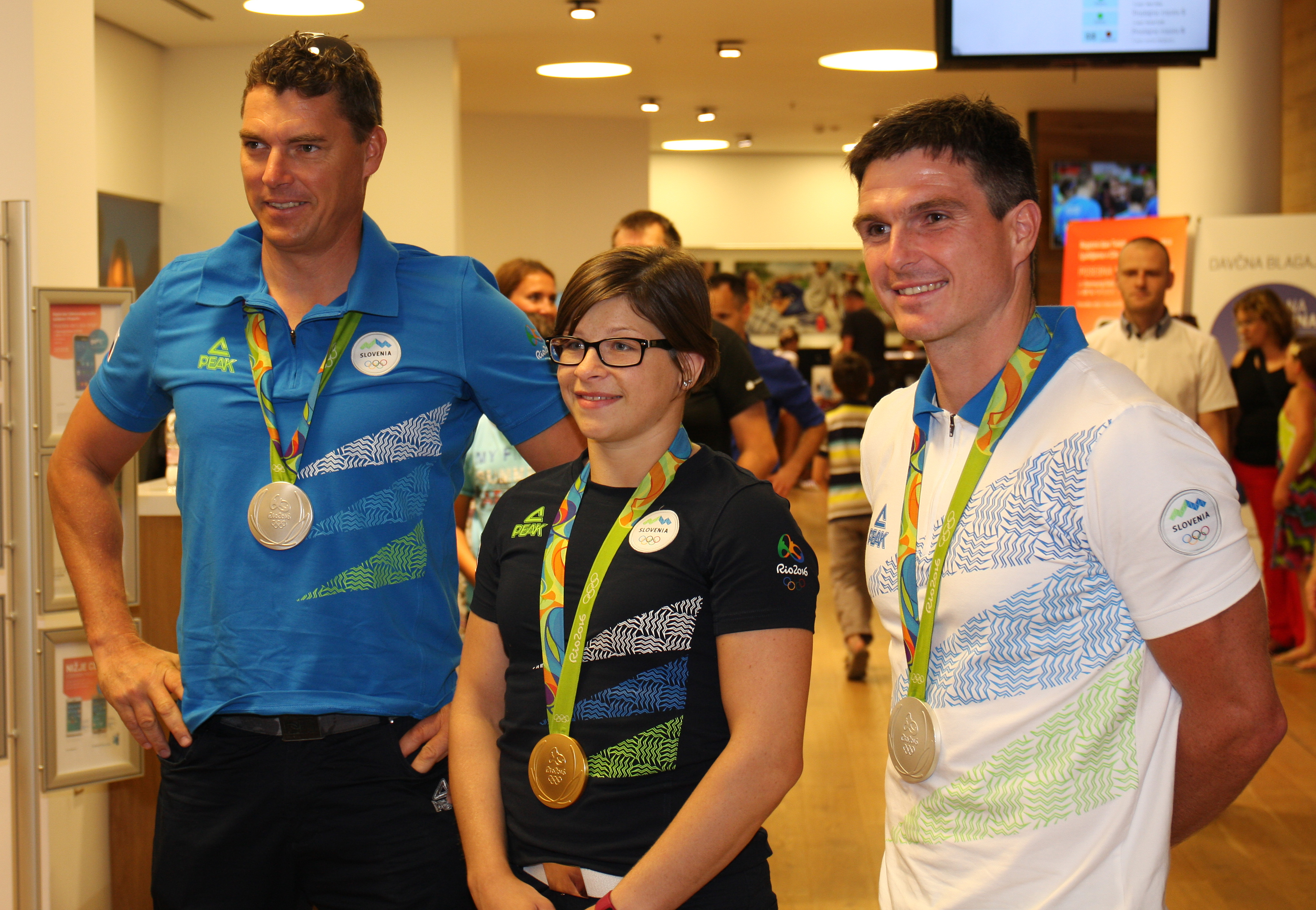Slovene medallists Rio 2016