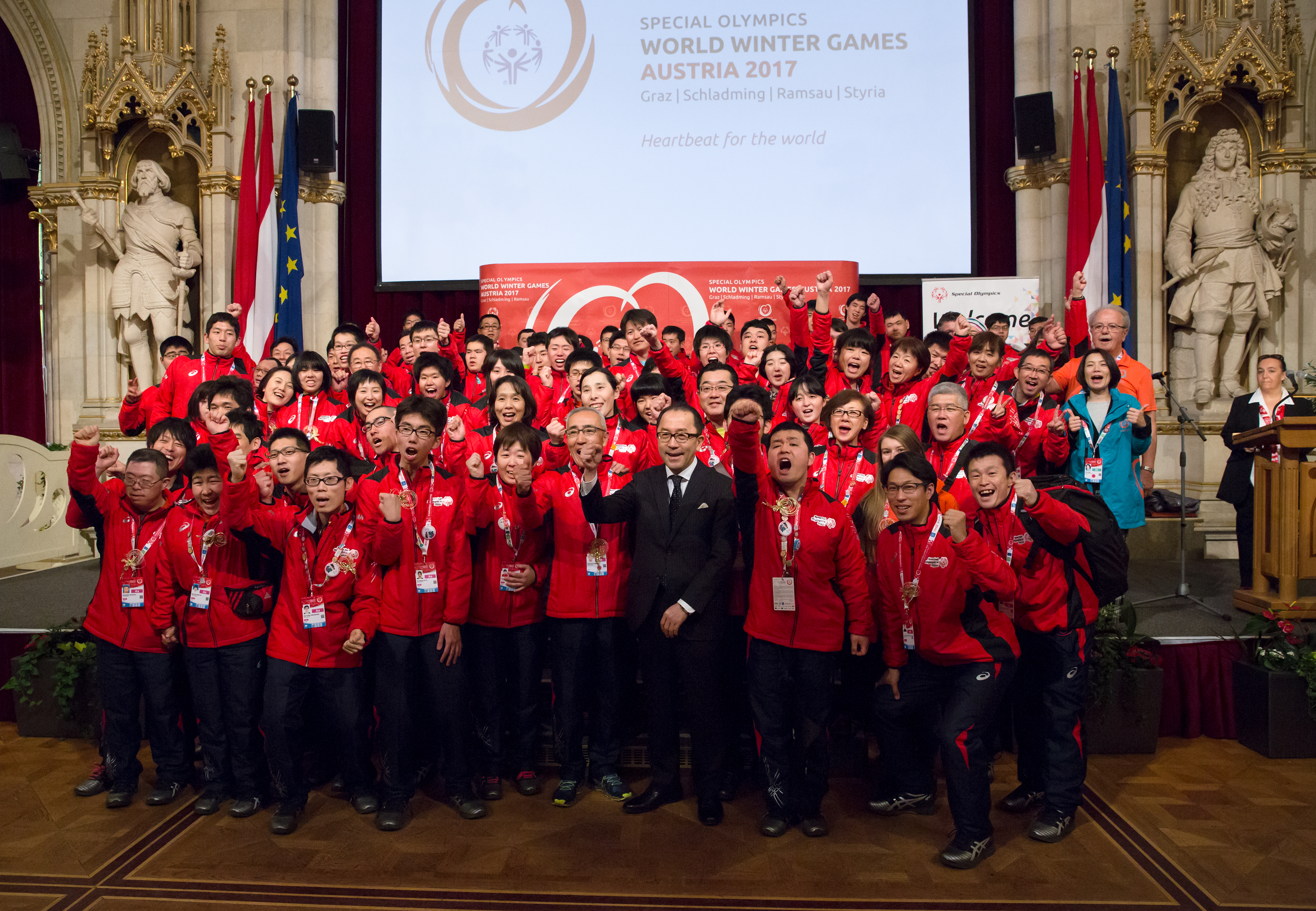 Special Olympics World Winter Games 2017 reception Vienna - Japan