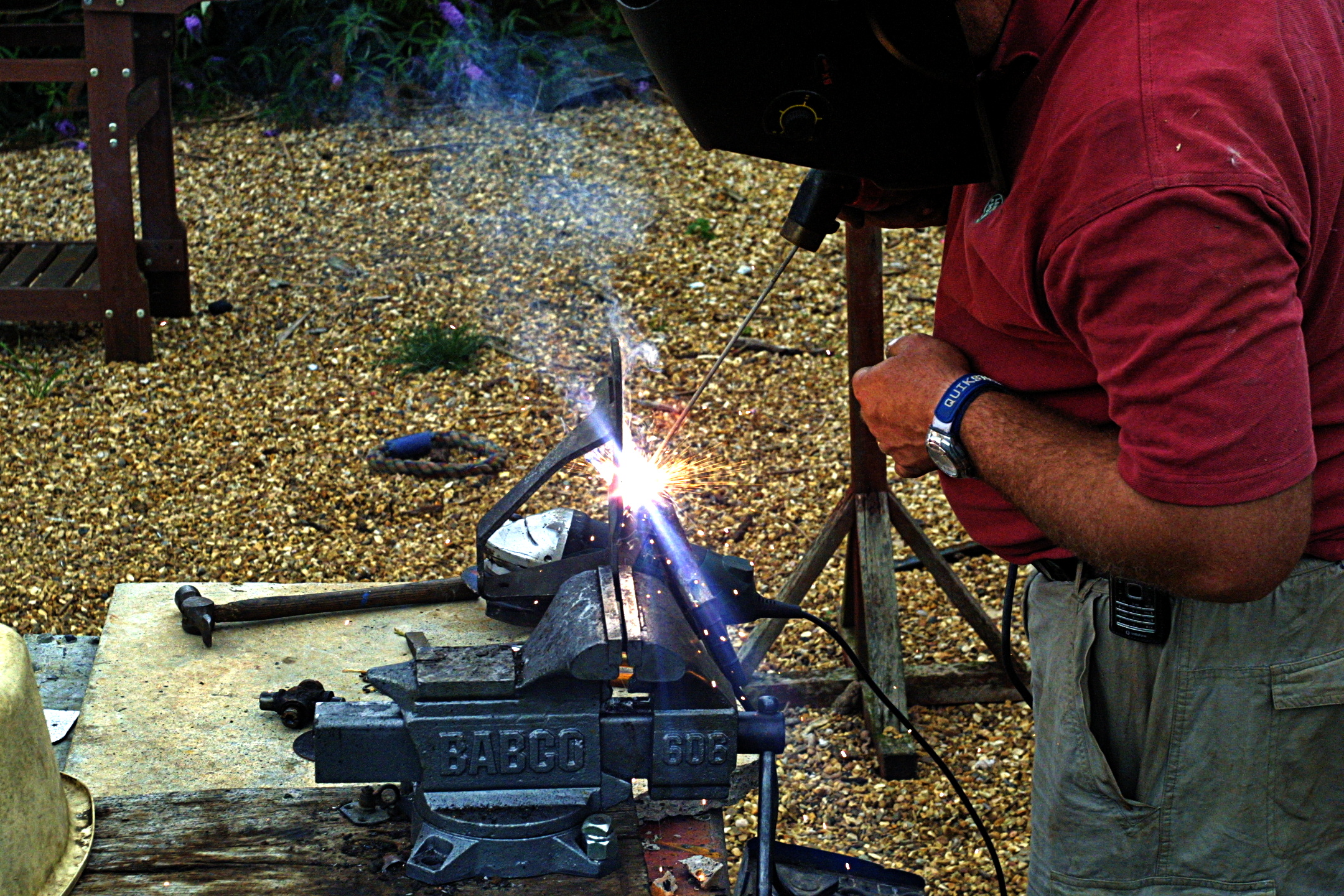 Stick welding