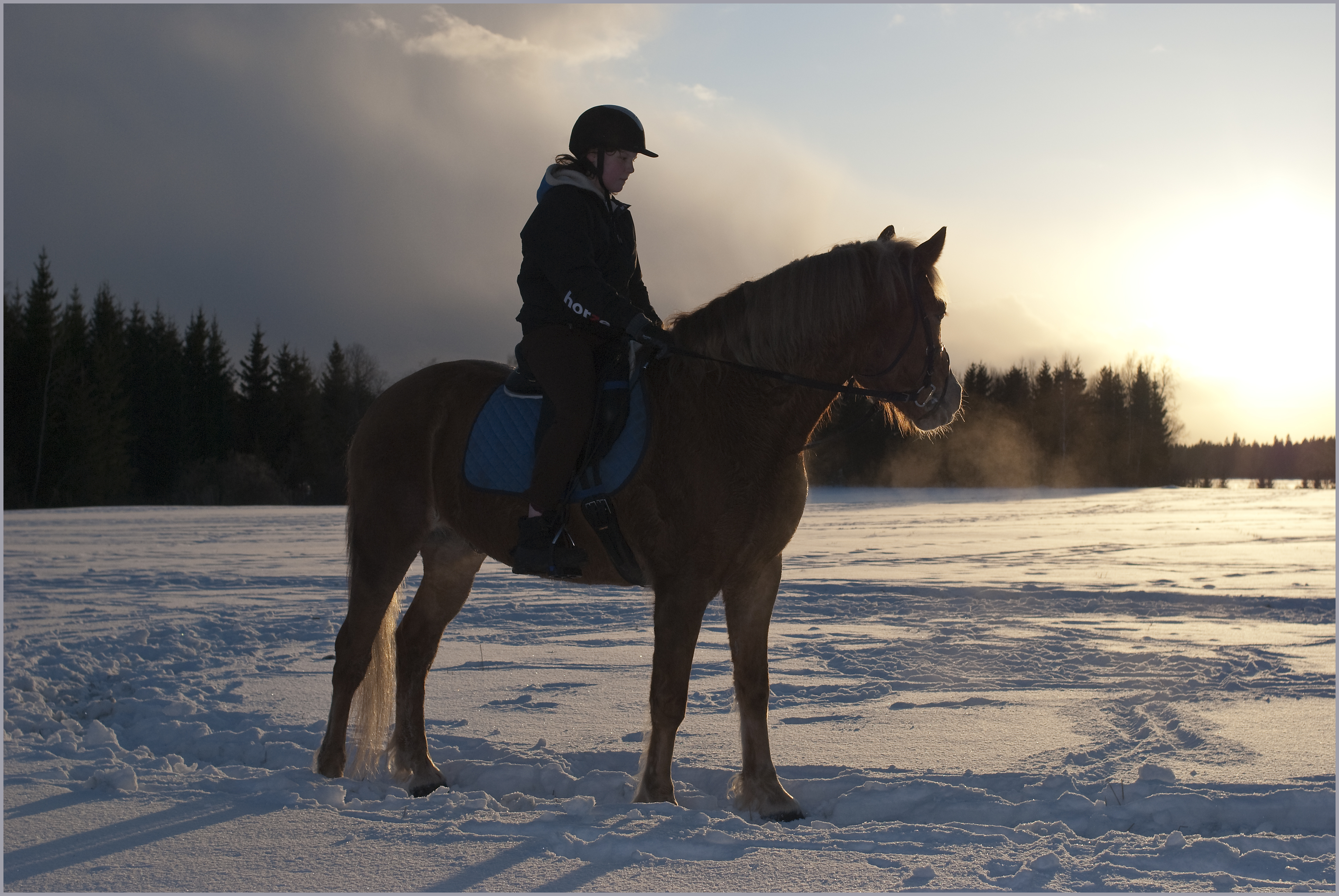 Teppo takes in the sunset
