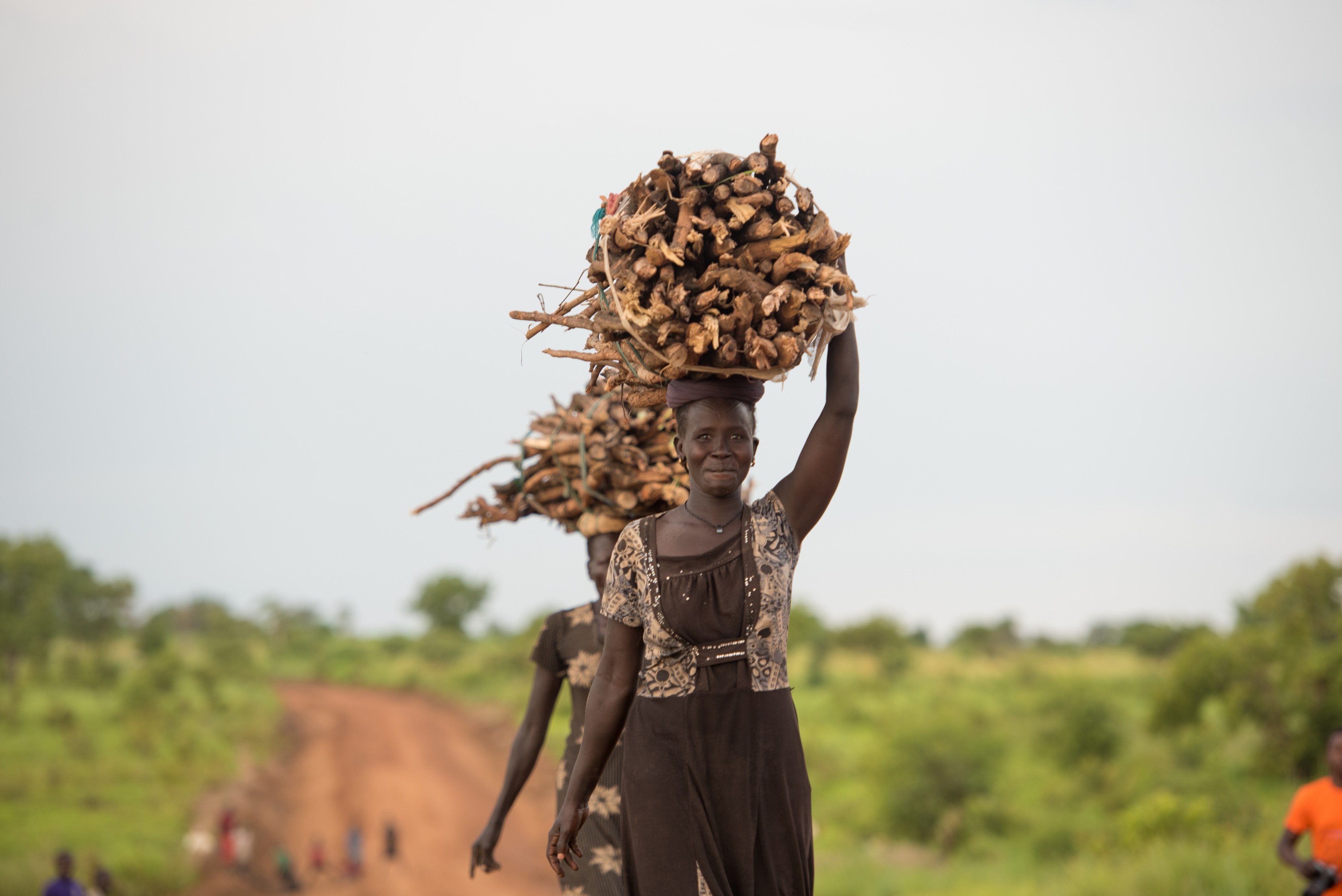 Fetching firewood for cooking