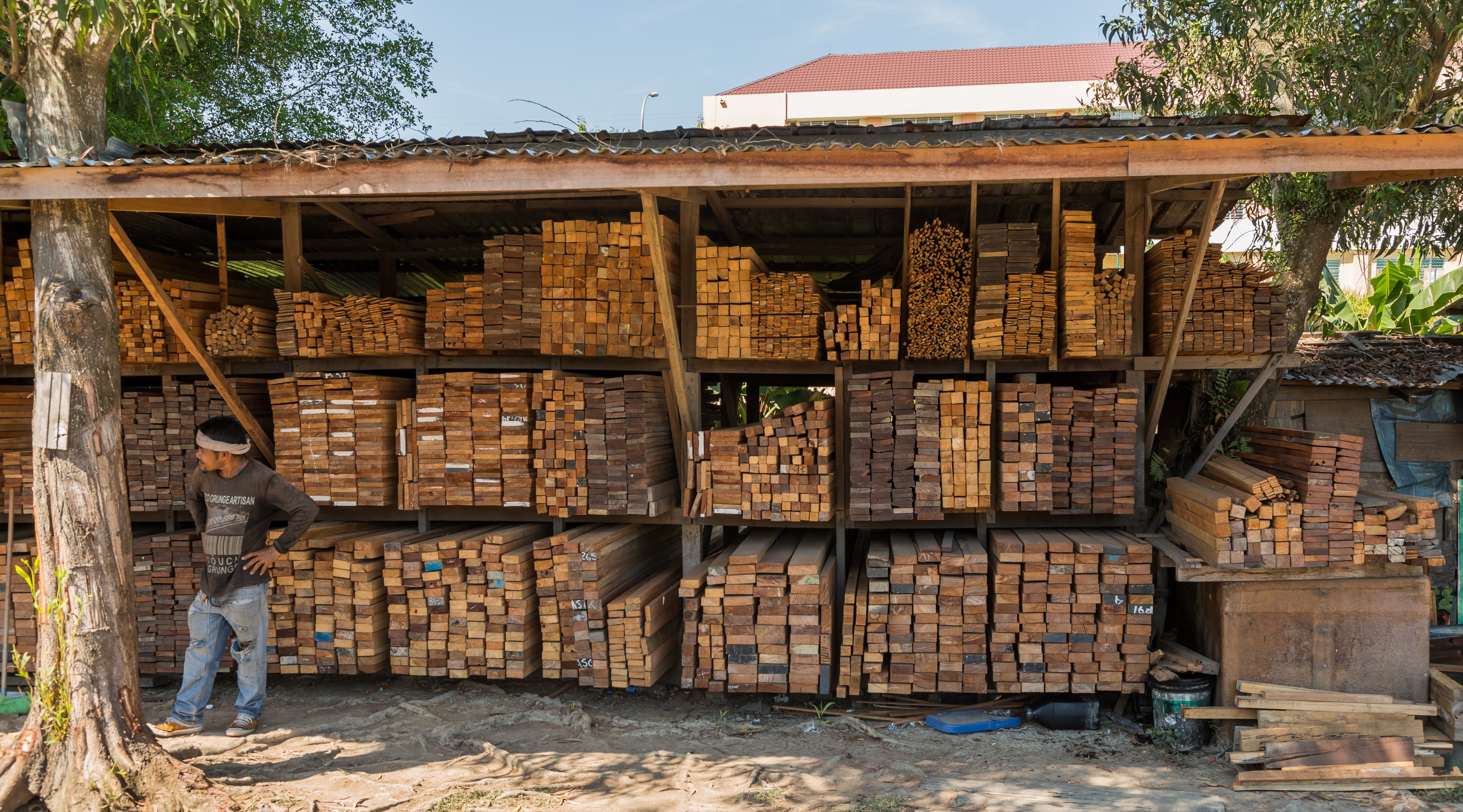 Sandakan Sabah Sale-of-timbers-02