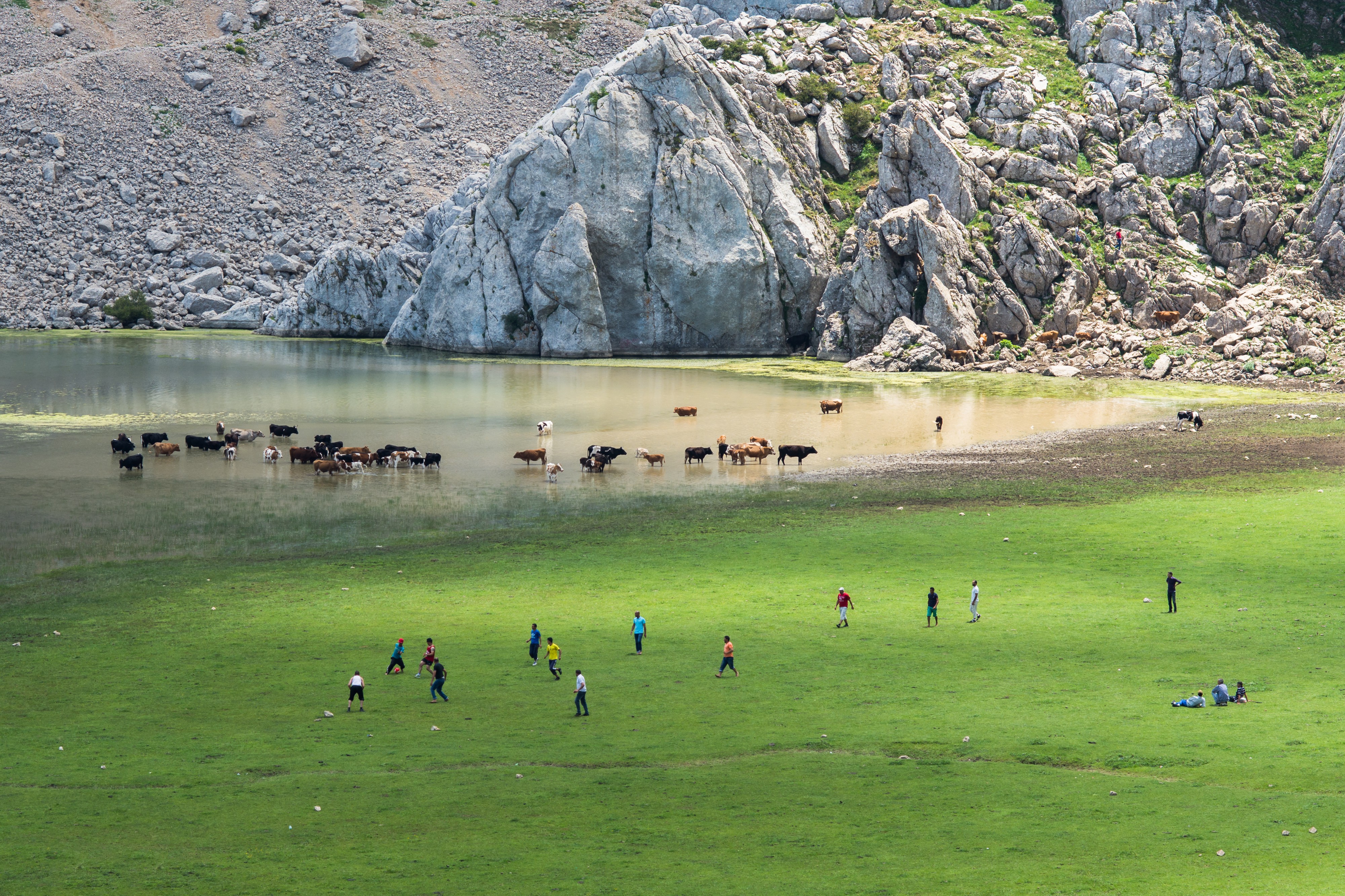 The Aguelmim Lake, Tikjda, Algeria