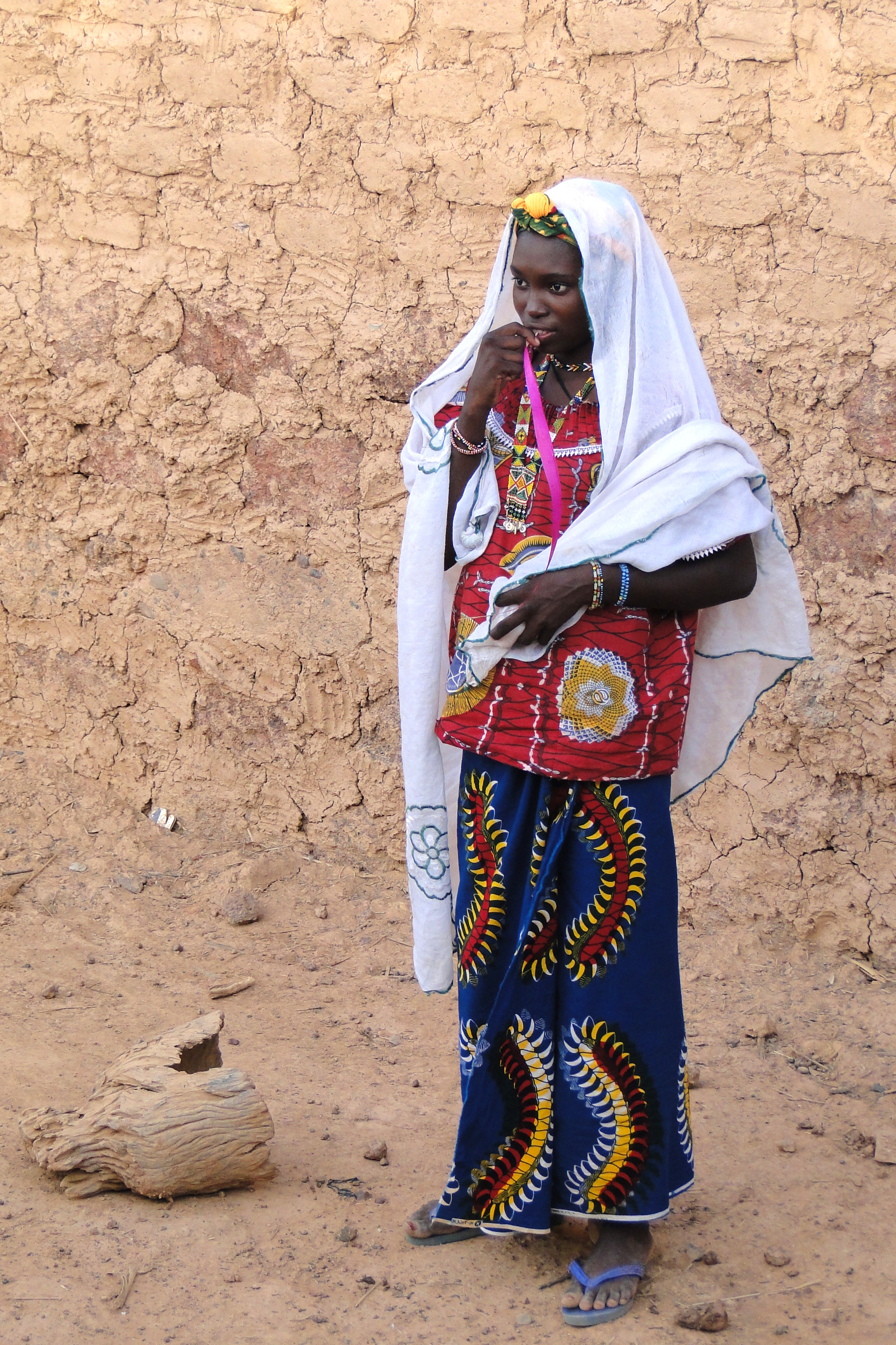 Young Girl in Traditional Dress - Bani - Sahel Region - Burkina Faso - 01