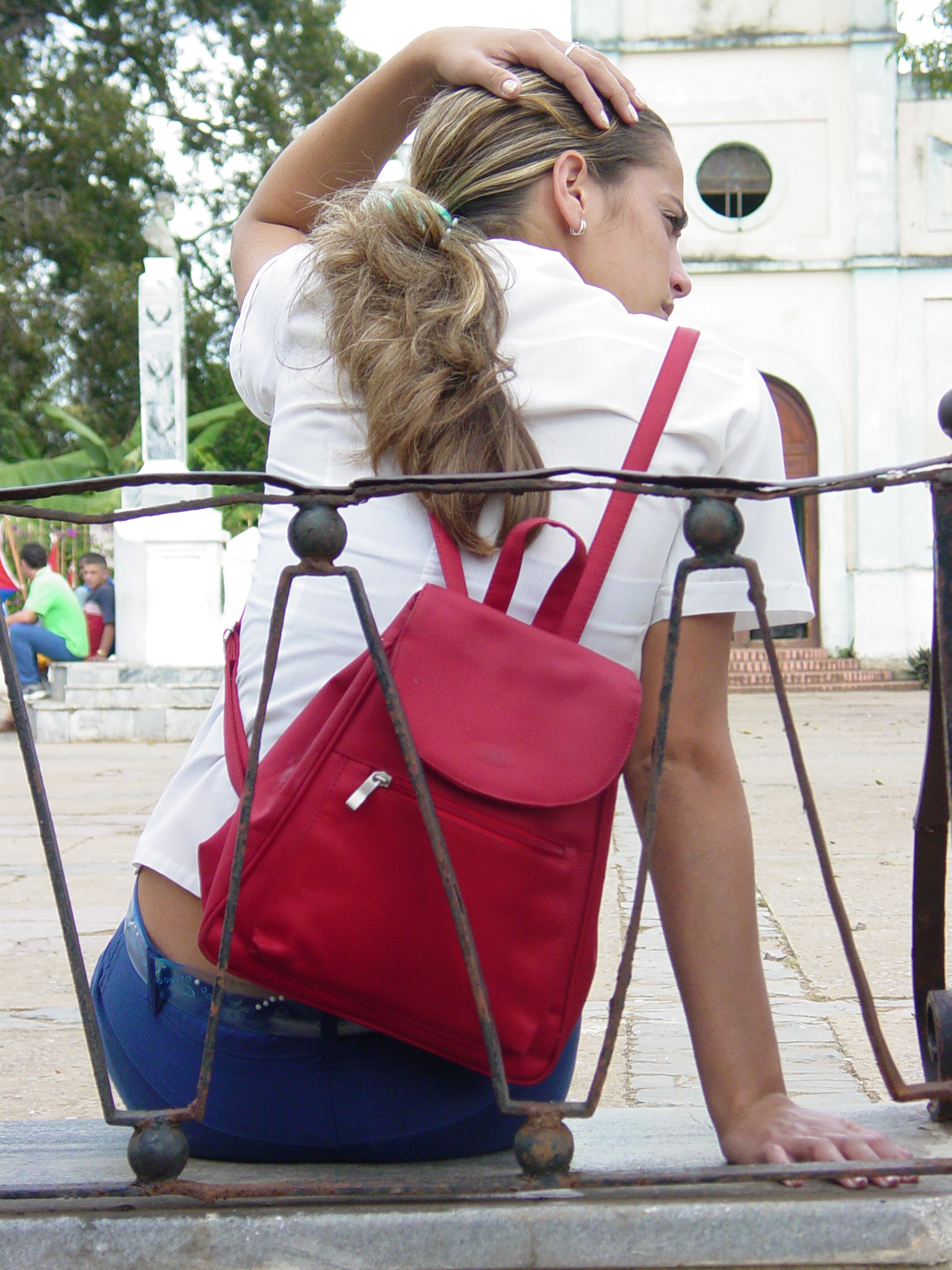 Young Woman in School Uniform - Vinales - Cuba