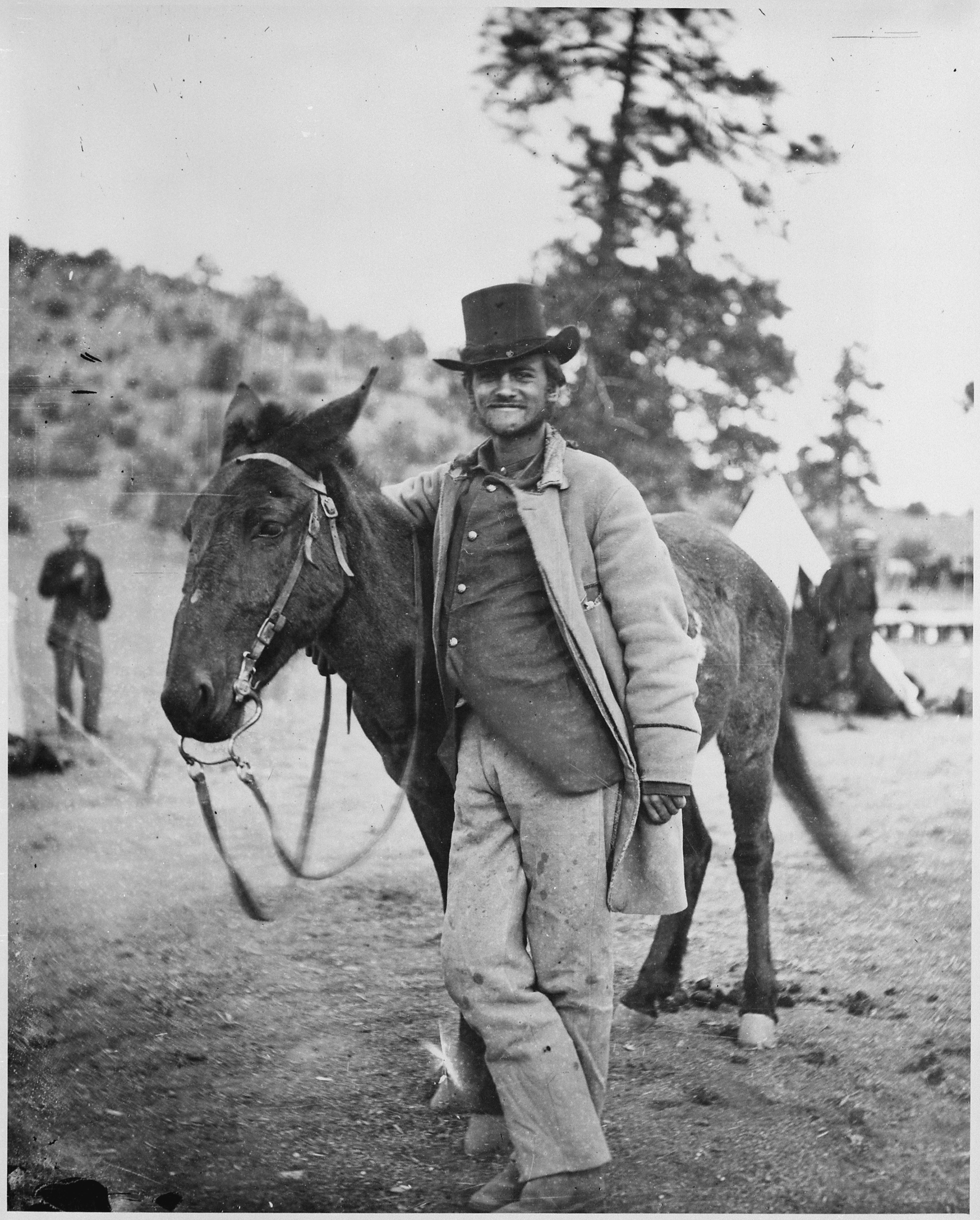 FRED W. LORING AND HIS MULE 