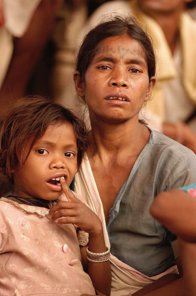 Baiga woman and child, India