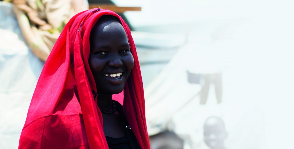 Rebecca, 15, has been staying in UNMISS (UN Mission in South Sudan) compound in Juba since the violence erupted in December. (14308158043)