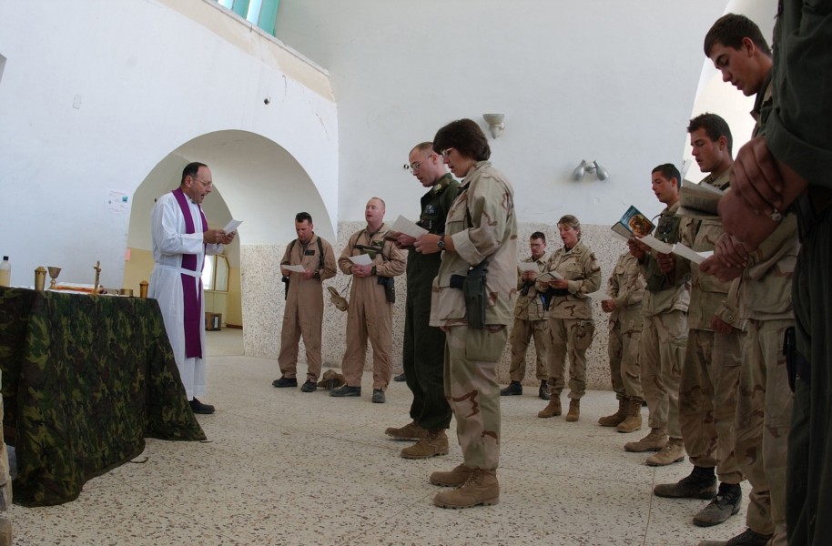 011223-N-2383B-501 Catholic Mass in Kandahar