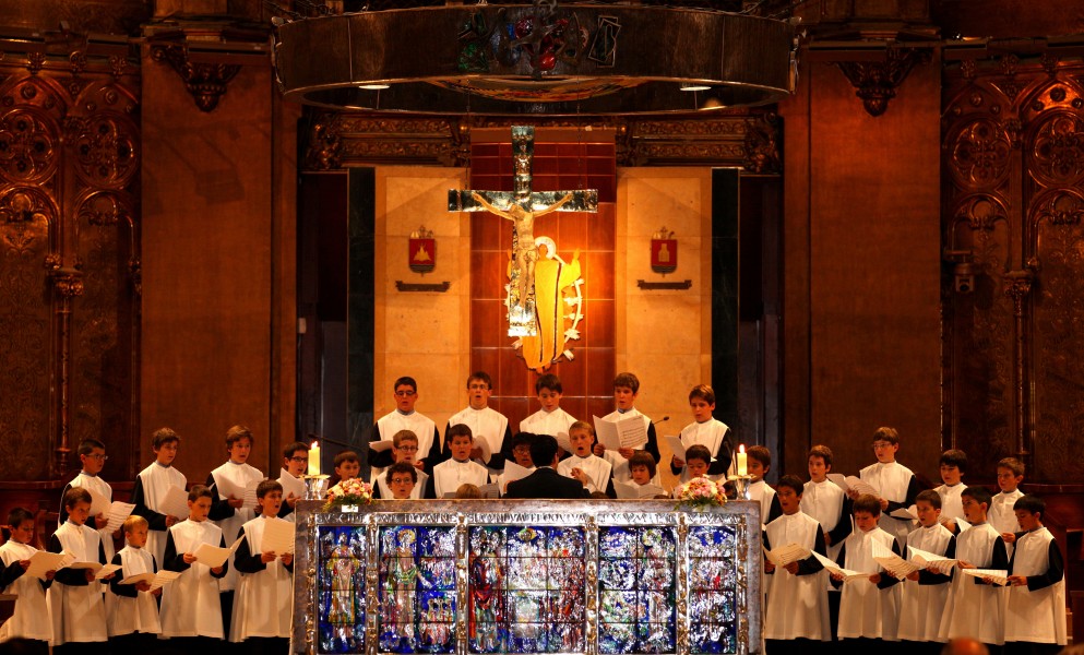 the Montserrat boy choir, Montserrat, Spain, August 2013, picture 1
