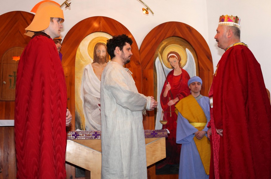 the Passion of the Christ performance in a Catholic Church, photo 5