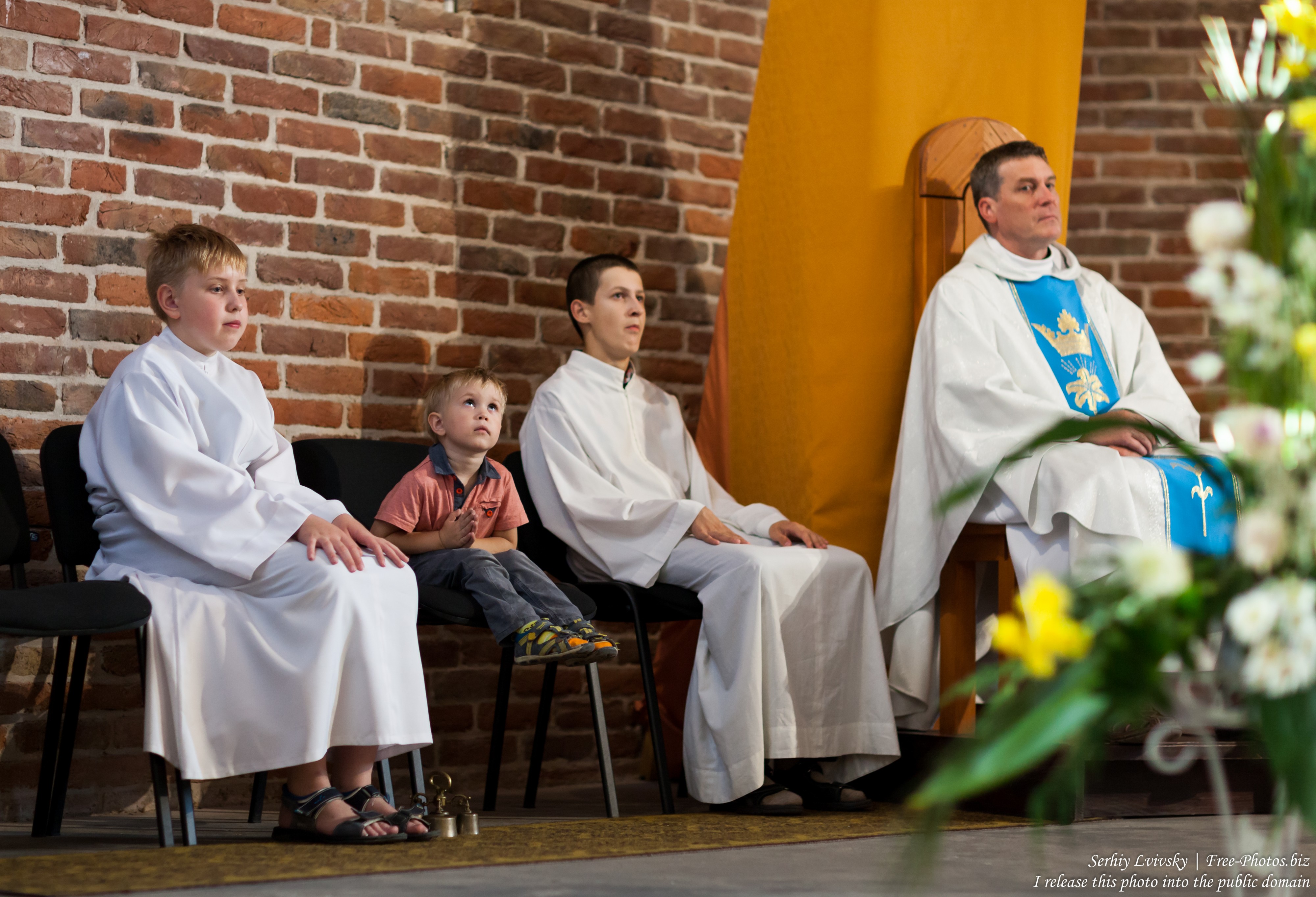 people in a Catholic church in September 2016