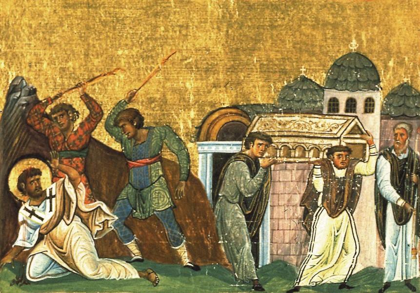 Saint Timothy (Menologion of Basil II)