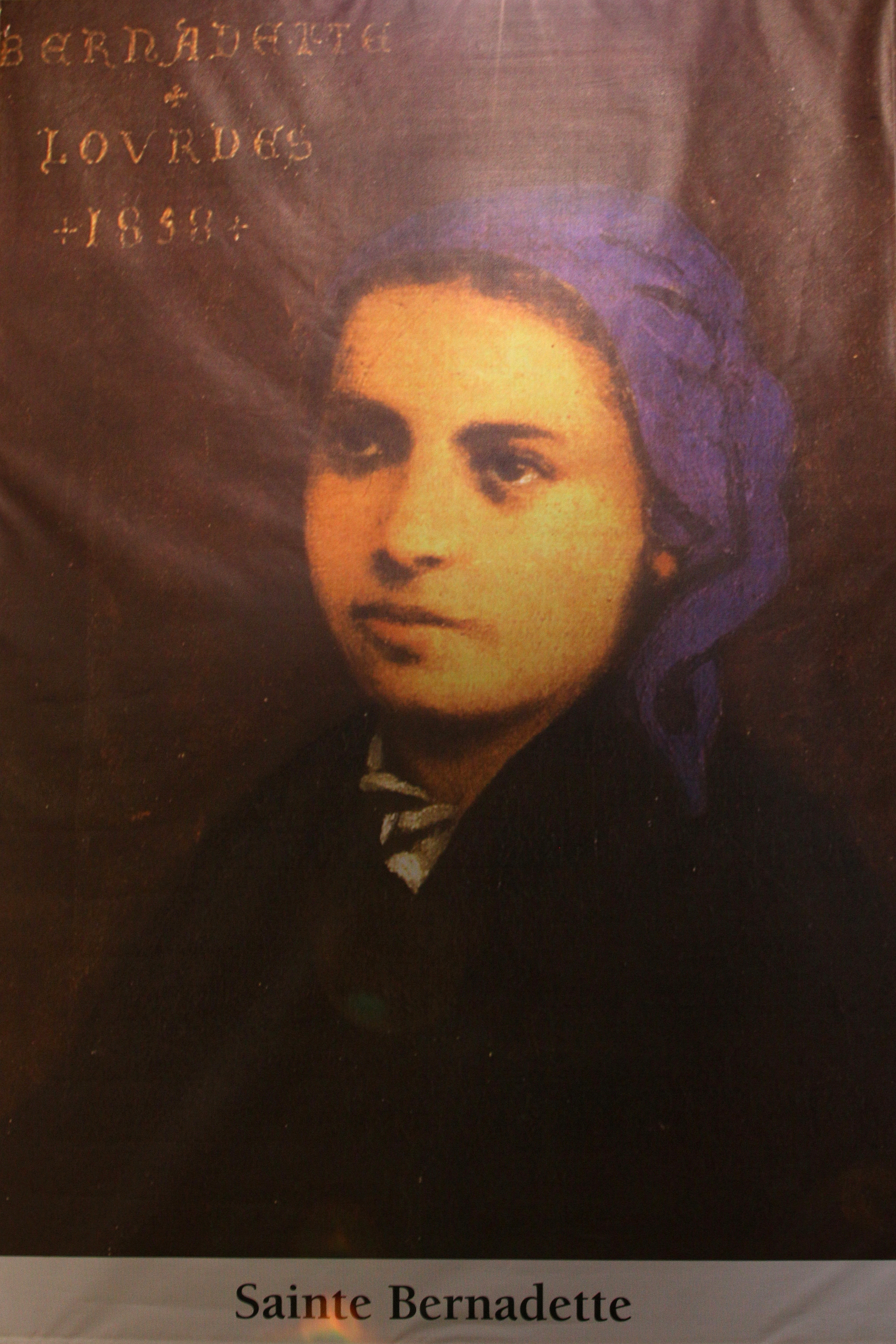 saint Bernadette. All Christians in heaven are considered to be saints.