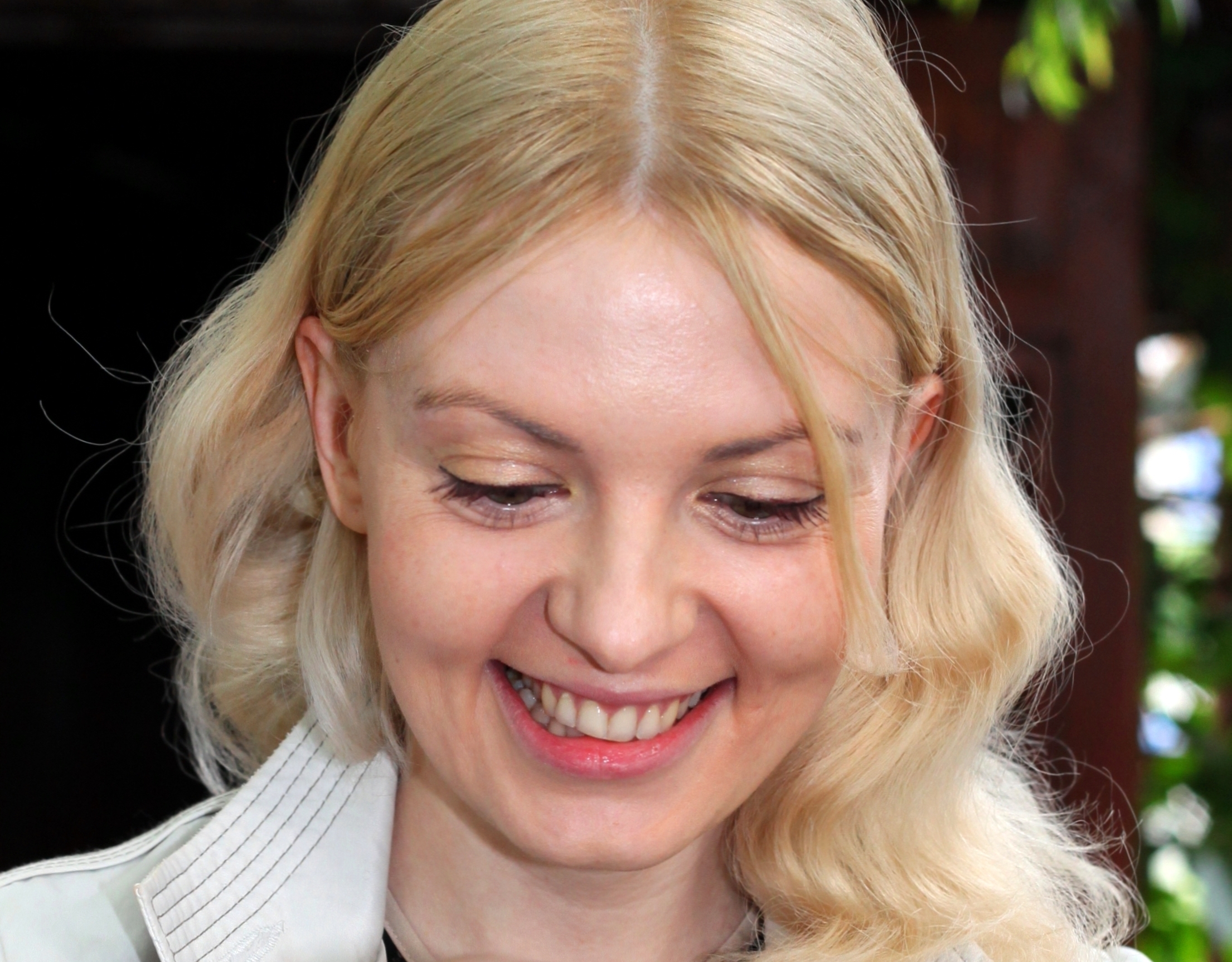 a cute blond woman photographed in June 2013, portrait 1/3