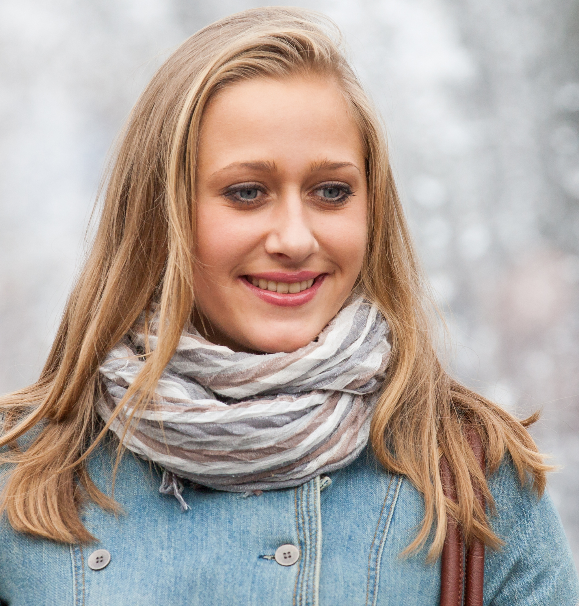 a young cute blond woman photographed in October 2014, picture 14
