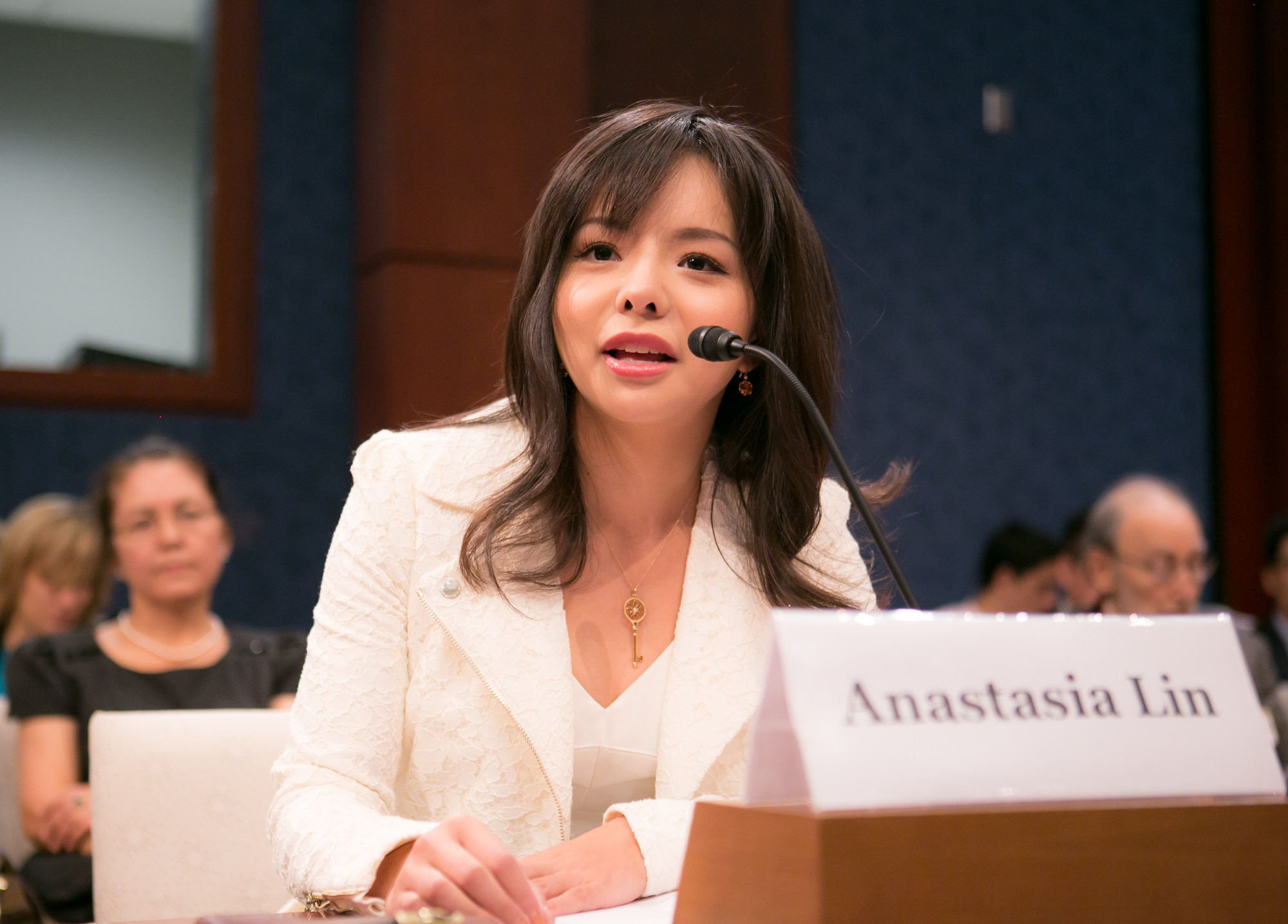 Anastasia Lin speaks to the United States Congress 1