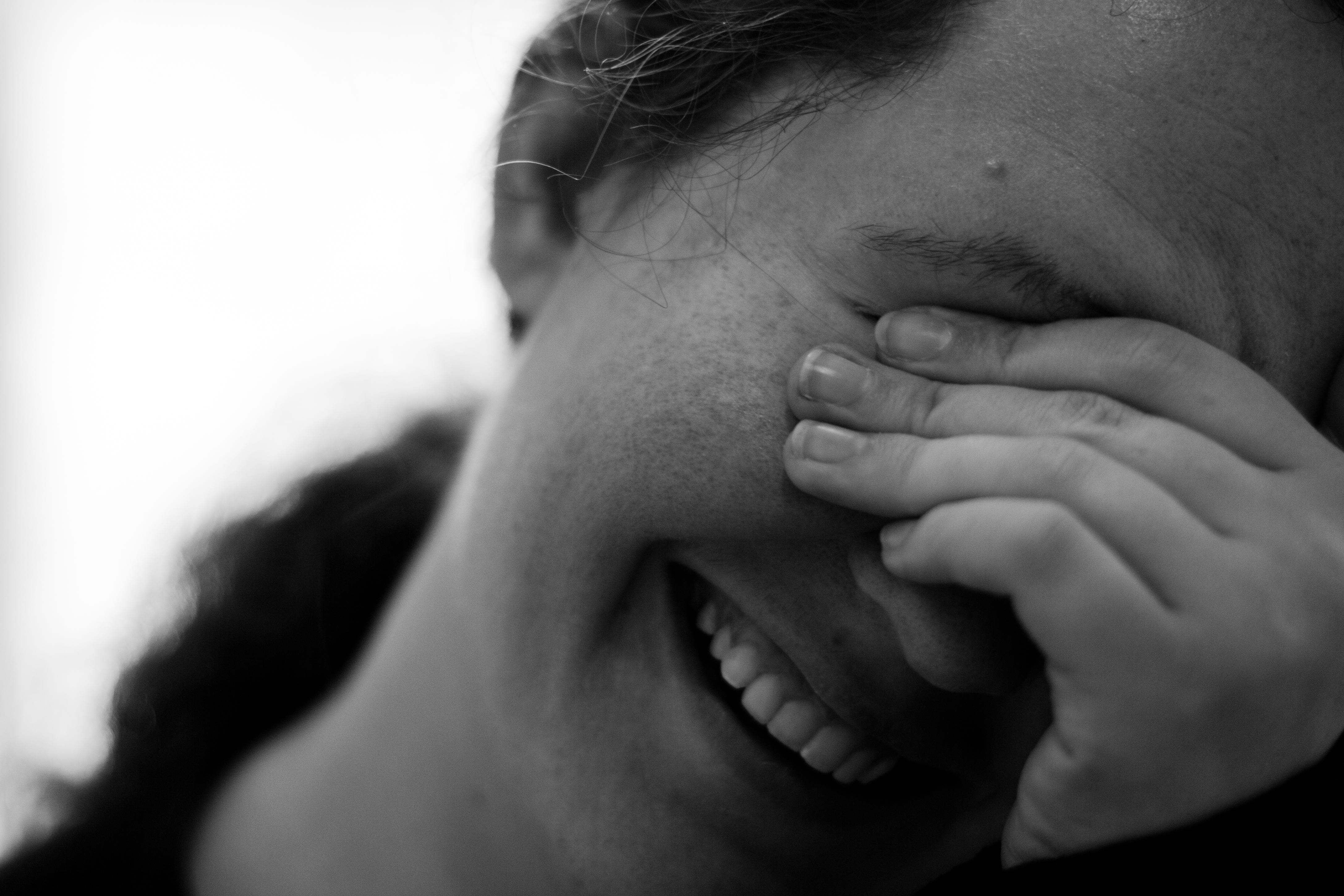 Embarrassed woman
