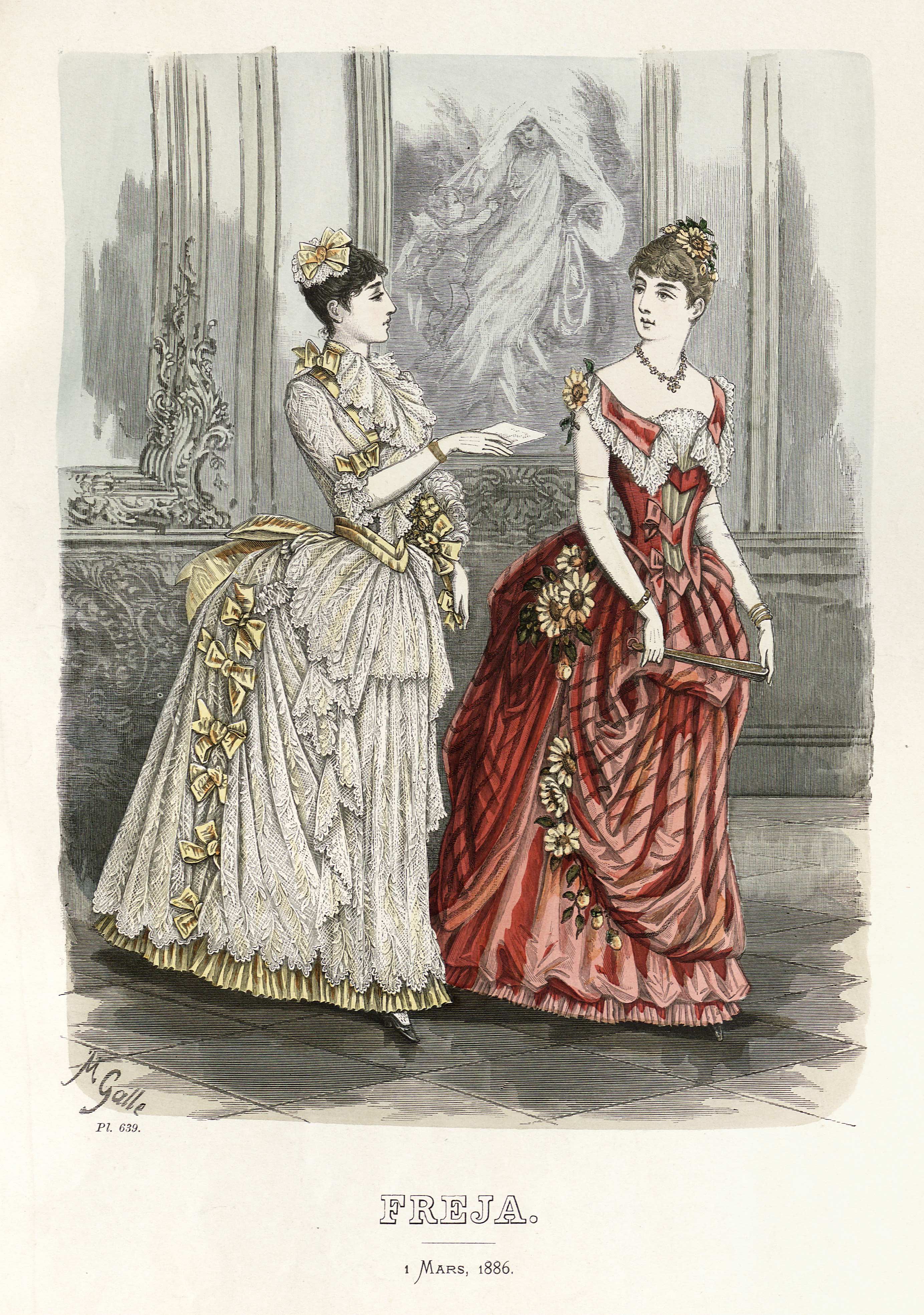 Freja- illustrerad skandinavisk modetidning 1886, illustration nr 5