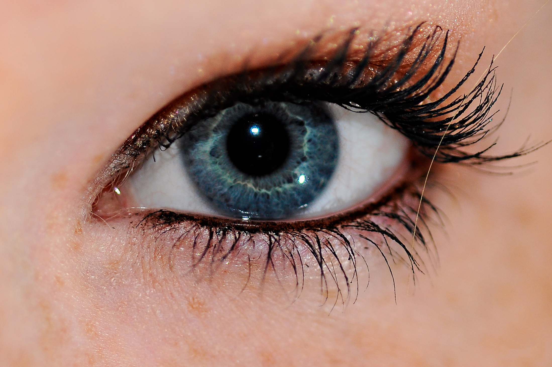 Human eye - blue - without watermark